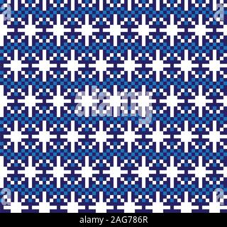 Christmas Fair Isle Seamless Pattern - This is a fair isle pattern suitable for website resources, graphics, print designs, fashion Stock Vector