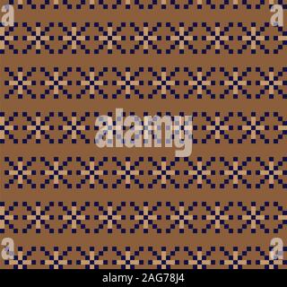 Christmas Fair Isle Seamless Pattern - This is a fair isle pattern suitable for website resources, graphics, print designs, fashion Stock Vector