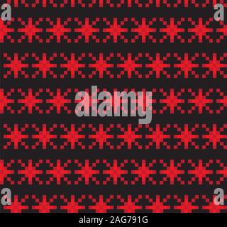 Christmas Fair Isle Seamless Pattern - This is a fair isle pattern suitable for website resources, graphics, print designs, fashion Stock Vector