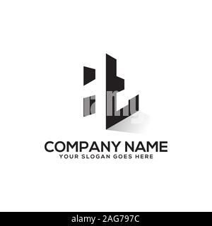 H logo designs,H letter with negative space logo vector Stock Vector