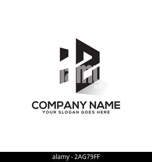 H logo designs,H letter with negative space logo vector Stock Vector