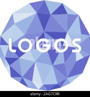 Isolated vector round. Abstract composition, polygonal construction, connecting dots and lines, space background, EPS 10 vector illustration Stock Vector