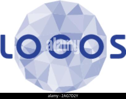Isolated vector round. Abstract composition, polygonal construction, connecting dots and lines, space background, EPS 10 vector illustration Stock Vector