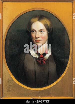 Portrait Of The Writer Charlotte Brontë (1816-1855), 1840s. Private ...