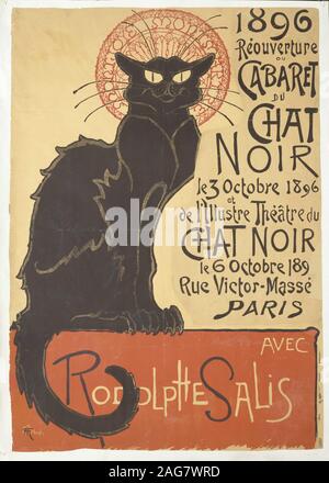R&#xe9;ouverture du Cabaret du Chat Noir, 1896. Private Collection. Stock Photo