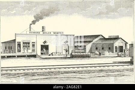 . History of northern Wisconsin, containing an account of its settlement, growth, development, and resources; an extensive sketch of its counties, cities, towns and villages, their improvements, industries, manufactories; biographical sketches, portraits of prominent men and early settlers; views of county seats, etc. ... me ship with his partner, settled inBuffalo, learned his trade there, and came to Fort Howardin 1866. The same year he entered the firm of which he isnow junior partner. S. Anderson, ship builder. This ship yard is locatedon Fox River, just south of the middle bridge, and cov Stock Photo