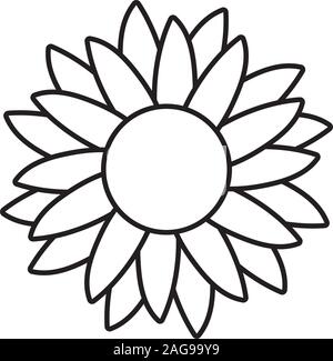 Sunflower design, floral nature plant ornament garden decoration and botany theme Vector illustration Stock Vector