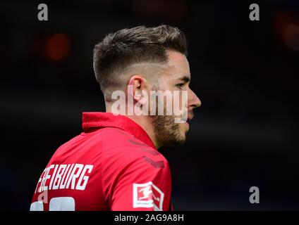 14 December 2019, Berlin: Soccer: Bundesliga, Hertha BSC - SC Freiburg, 15th matchday in the Olympic Stadium. Jérome Gondorf of Freiburg. Photo: Soeren Stache/dpa-Zentralbild/dpa - IMPORTANT NOTE: In accordance with the requirements of the DFL Deutsche Fußball Liga or the DFB Deutscher Fußball-Bund, it is prohibited to use or have used photographs taken in the stadium and/or the match in the form of sequence images and/or video-like photo sequences. Stock Photo