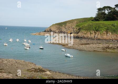 The Brittany coast to St Quay-Portrieux Stock Photo