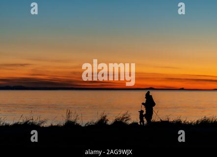 Sunset, Reykjavik, Iceland Stock Photo