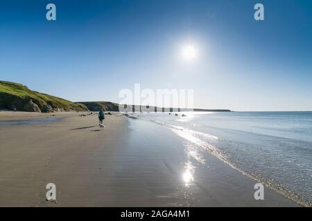 Traeth Penllech near Porth Colmon on the Lleyn Peninsula Gwynedd North Wales Stock Photo