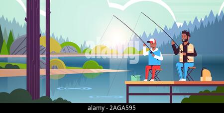 Fishing, father, son, family concept. Hand drawn isolated vector Stock  Vector Image & Art - Alamy
