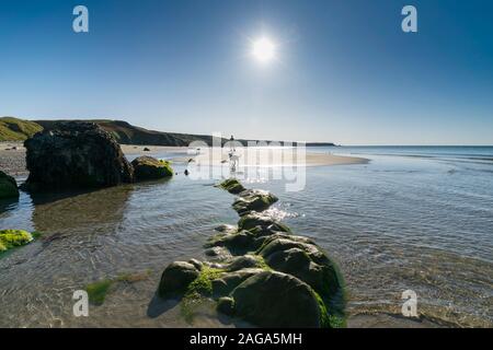 Traeth Penllech near Porth Colmon on the Lleyn Peninsula Gwynedd North Wales Stock Photo