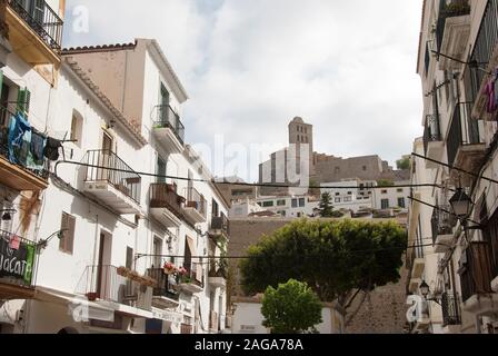 Citadel Path Ibiza Old Town Stock Photo