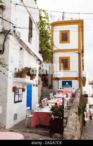 Citadel Path Ibiza Old Town Stock Photo