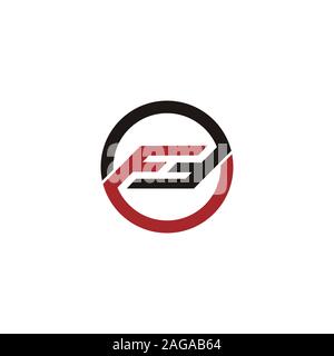 Initial letter fh or hf logo vector design template Stock Vector