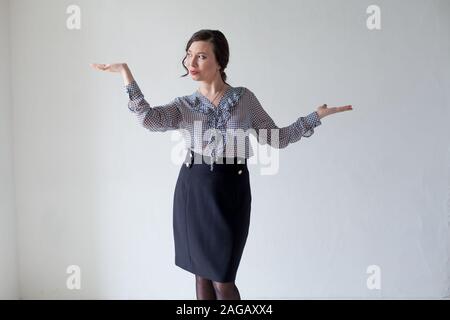Beautiful fashionable asian woman shows off her hand Stock Photo