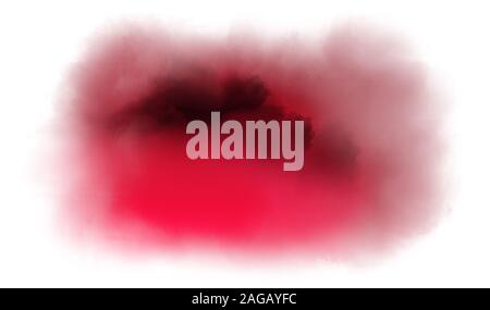 Abstract painting in shades of red and black. Colorful paint splashes. Watercolor texture Stock Photo