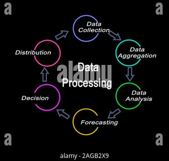 Five components of Data Processing Stock Photo - Alamy