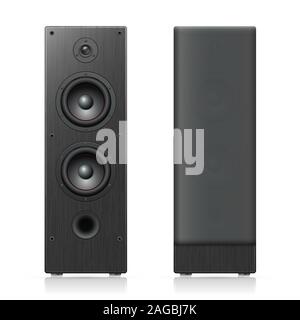 Acoustic speakers. Vector illustration Stock Vector