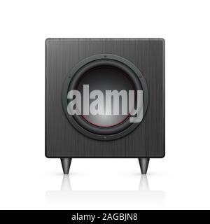 Subwoofer. Vector illustration Stock Vector