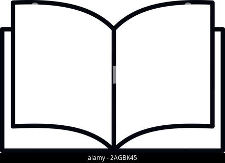 The book icon on a white background. Vector illustration. Stock Vector