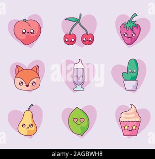 Milkshake Glass Kawaii Character Stock Vector - Illustration of happy,  fresh: 94278989