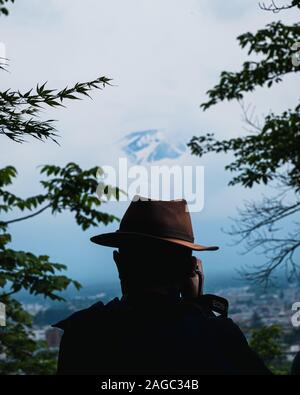 Man taking picture Stock Photo
