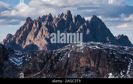 Breathtaking shot of the mountain Cadini di Misurina in the Italian ...