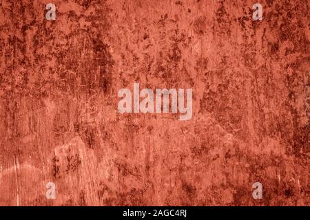 red painted concrete wall, vintage texture Stock Photo