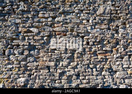 Beautiful cobblestone wall - perfect for a cool background Stock Photo
