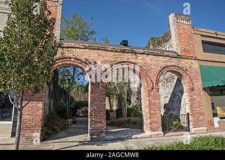 Old Theater Park in Alachua, Florida. Also known as Alan Hitchcock Park. Stock Photo