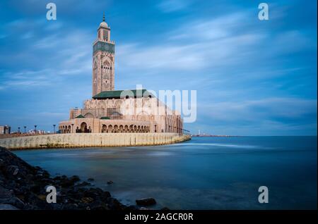 CASABLANCA, MOROCCO - CIRCA APRIL 2018: Mosque  Hassan II in Casablanca. Stock Photo