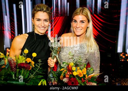 AMSTERDAM, 18-12-2019 , AFAS LIVE , NOC NSF Dutch Sport Awards . Handball women are the winner of best team of the year . Estavana Polman and Angela Malestein Stock Photo