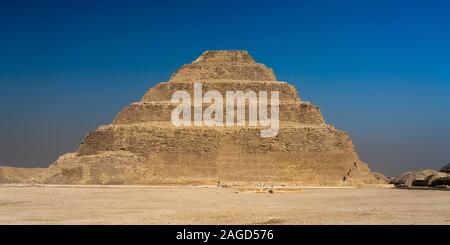 NOVEMBER 12, 2019, CAIRO, EGYPT - Sakkara Pyramid known as 'Step Pyramid' first pyramid of Egypt Stock Photo