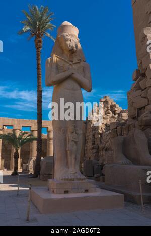 NOVEMBER17, 2019 - LUXOR, EGYPT - Karnak Temple Complex comprises a vast mix of decayed temples, chapels, pylons Luxor, Egypt. began during Senusret Middle Kingdom Stock Photo
