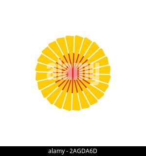 swirl sun turbine nature energy symbol vector Stock Vector