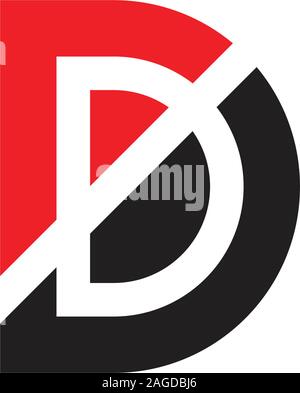 letter rd simple geometric logo vector Stock Vector Image & Art - Alamy