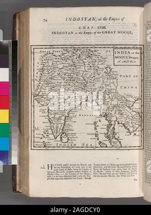 Lawrence H. Slaughter Collection ; 341. National Endowment for the Humanities Grant for Access to Early Maps of the Middle Atlantic Seaboard.; India, or the Mogul's Empire. Stock Photo