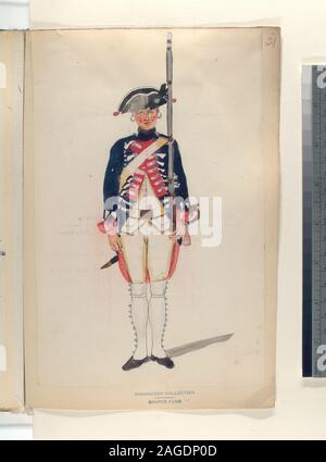 Draper Fund; Infanterie Regiment Oranje-Nassau Senior. 1753 Stock Photo
