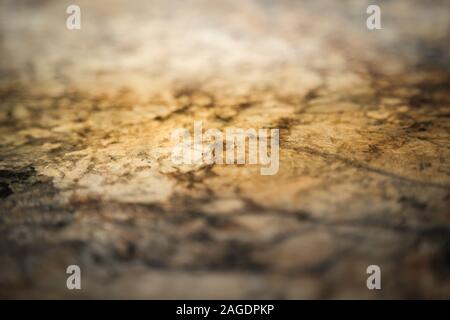 Marble effect on kitchen counter top - Faux marble Stock Photo