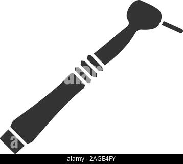 Dental drill glyph icon, stomatology and dental, dentistry sign vector ...