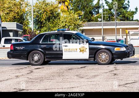 Dec 9, 2019 Santa Maria / CA / USA - Santa Barbara county Sheriff police Stock Photo