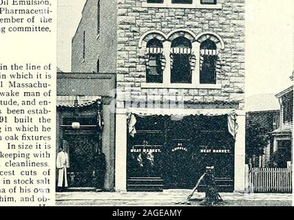 . Indianapolis illustrated : the capital city of Indiana : its growth, resources, commerce, manufacturing interests, financial institutions, and prospects, also sketches of the leading business concerns which contribute to the city's progress and prosperity : a complete history of the city from foundation to the present time. handsome New York granite front building in whis now located The store is fitted up with oak fiand a refrigerator of 5,000 pound capacity. In size i;18x80 feet, and all the surroundings are m keeping wthe character and a model of neatness and cleanlineEvery day Mr. Nicola Stock Photo