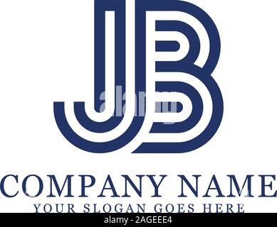 JB logo Designs, Monogram logo vector Stock Vector
