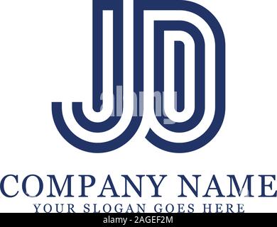 JD logo Designs, Monogram logo vector Stock Vector