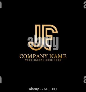 JF logo Designs, Monogram logo vector Stock Vector