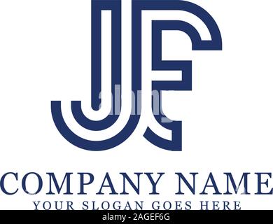 JF logo Designs, Monogram logo vector Stock Vector