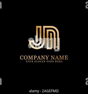 FN initial letter Logo Inspiration, F and N combination logo vector with hexagonal idea Stock Vector