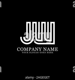 FW initial letter Logo Inspiration, F and W combination logo vector with hexagonal idea Stock Vector